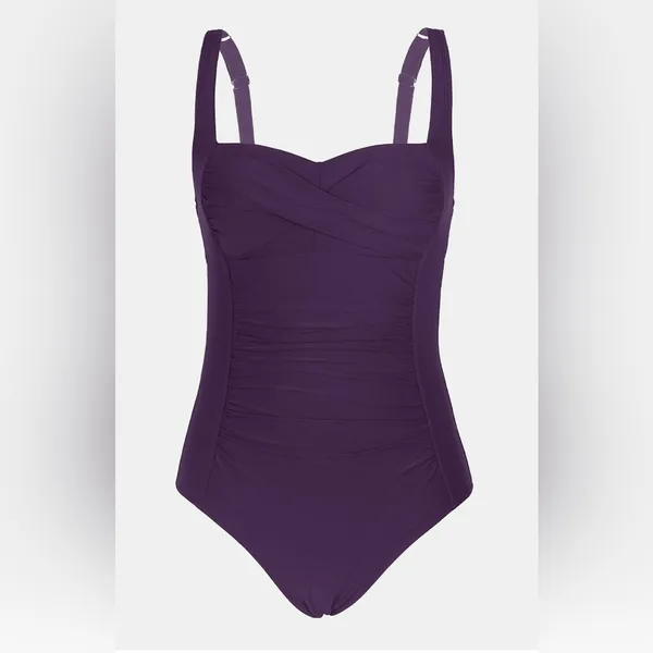 #S36 - Cupshe Elegant Purple One-Piece Swimsuit - Large - Image 5