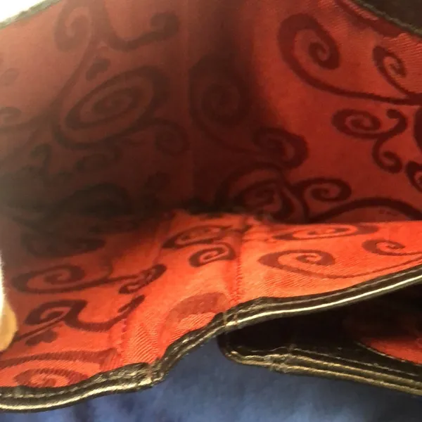 Brighton Croc Embossed Small Hand Bag Clutch Wallet - Image 10
