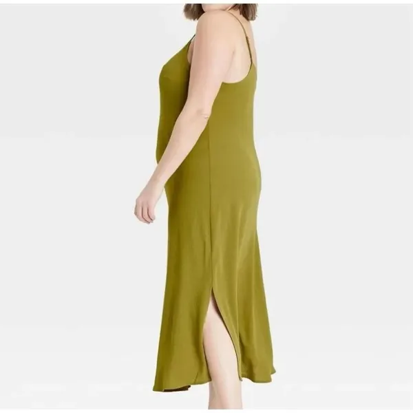 ✨A New Day Olive Green Cami Slip Sz Medium Dress✨ - Image 2