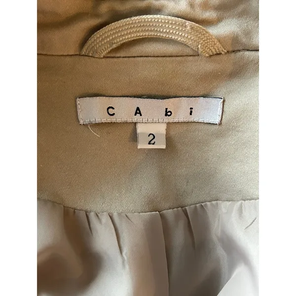 Cabi cream button front blazer jacket career office business size 2 - Image 4