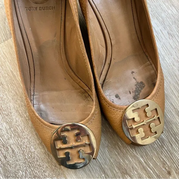 Tory Burch Leather Wedge Heel - Image 4