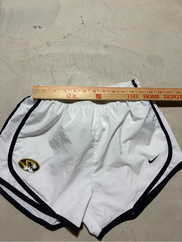 Nike Women’s White Athletic Shorts with Black Trim Missouri mizzou - Image 4