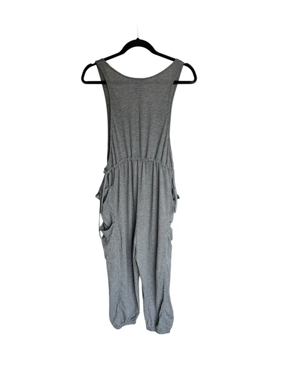 Halara - NWT Gray Sleeveless Drawstring Pocket Harem Jumpsuit Sz M - Image 6
