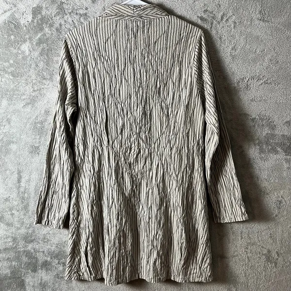Cut Loose‎ Textured Crinkle Button Down Tunic Oversized Layering Lagenlook Small - Image 3