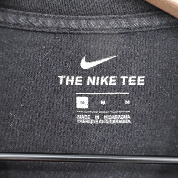 Nike Womens Black Futura Logo Swoosh Graphic T-Shirt Size M - Image 2