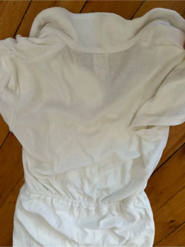 Dandy Del Mar white terry romper size Medium no belt - Image 8
