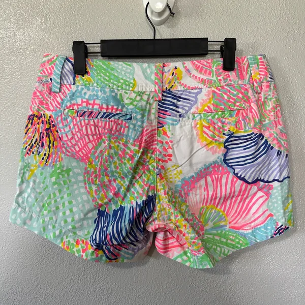 Lilly Pulitzer Callahan Shorts Colorful Multicolor‎ Print Cotton Womens Size 4 - Image 3