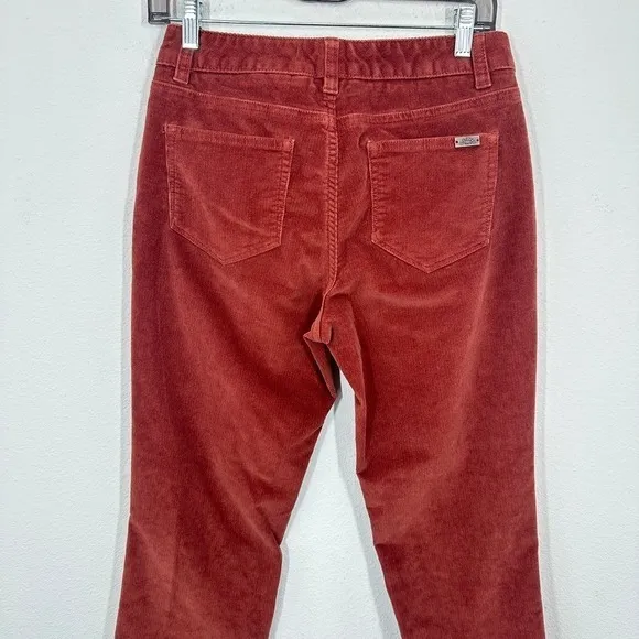 L.L. Bean Corduroy Pants Rust Orange Straight‎ Leg Casual Womens Size 4 Casual - Image 8