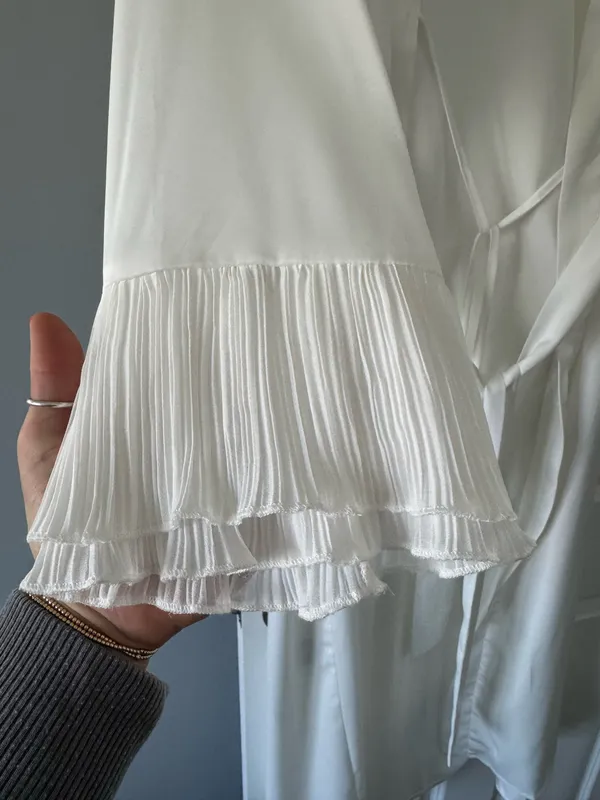 Six Stories White Silk Robe - Image 3