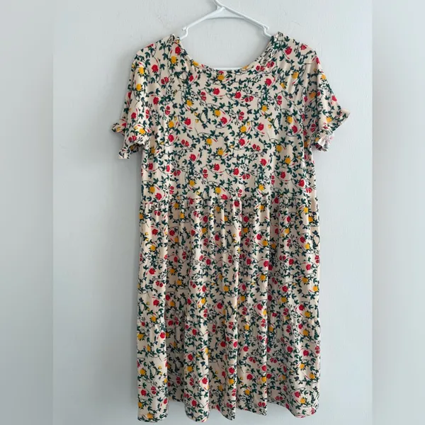 Ninexis Floral Dress/Oversized Shirt Sz L - Image 3