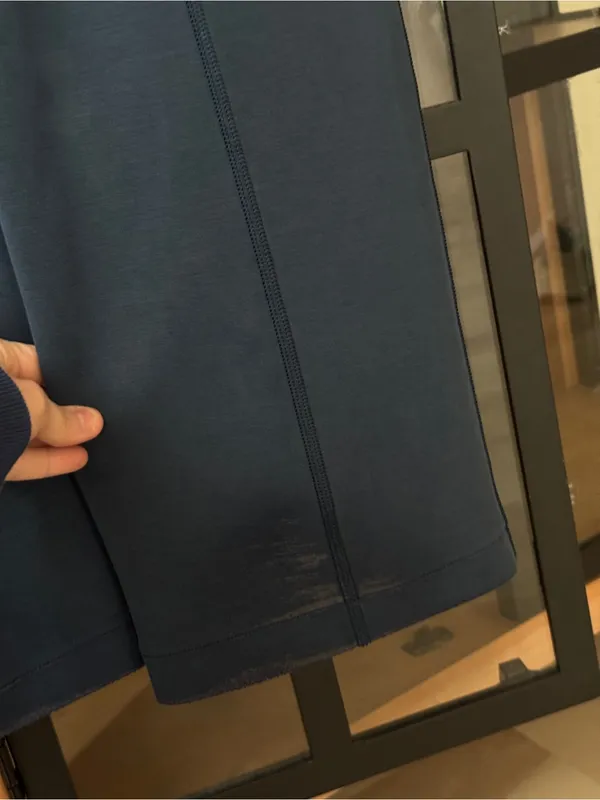 Lululemon Softstreme High-Rise Pants True Navy pockets wide straight leg - Image 14
