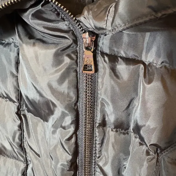 Sam Edelman Women's Black Studded Puffer Coat Jacket Size‎ L Winter - Image 6