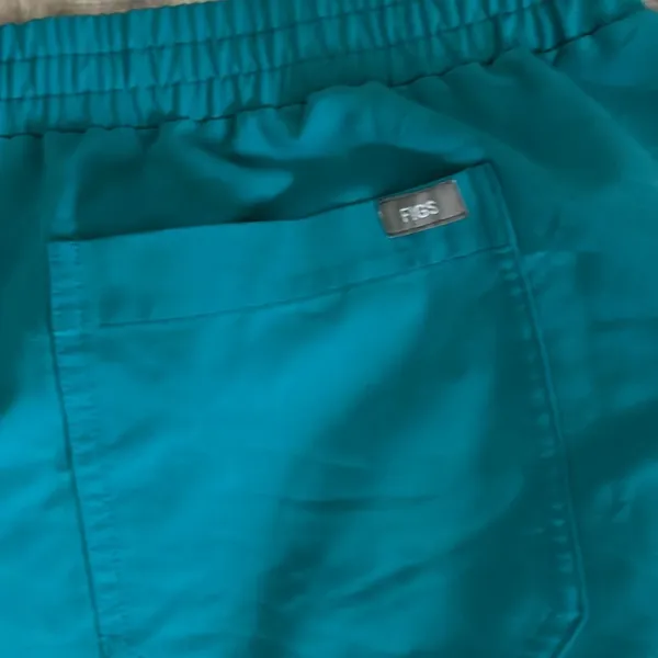 FIGS Yola™ High Waisted Scrub Pants Pacific Blue - Image 8
