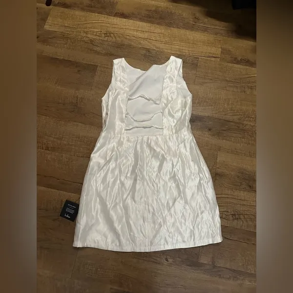 Lulus Sophisticated Selection White Sleeveless Backless Mini
Dress - Image 5