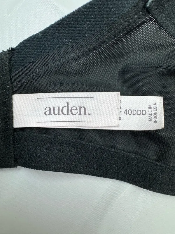 Auden Black Push-Up Plunge Coverage Underwire Bra with Lace Size 40DDD - Image 4