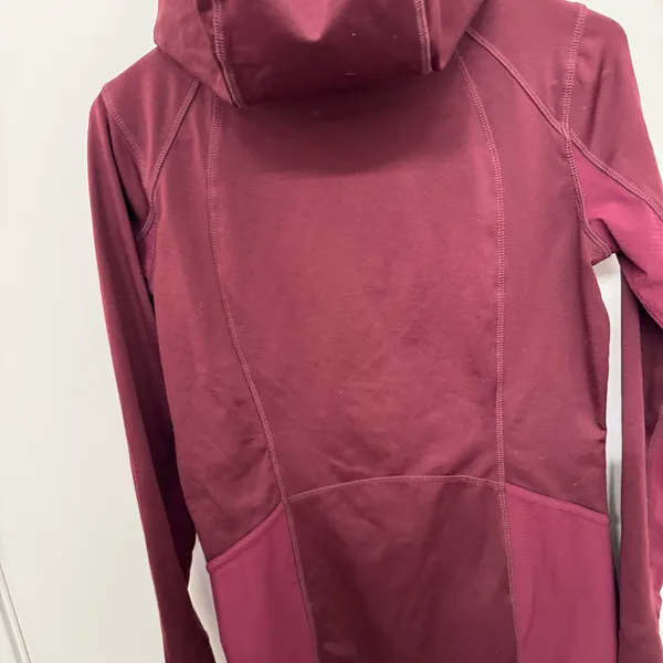 Athleta Maroon Hoodie Sweatshirt - Image 5