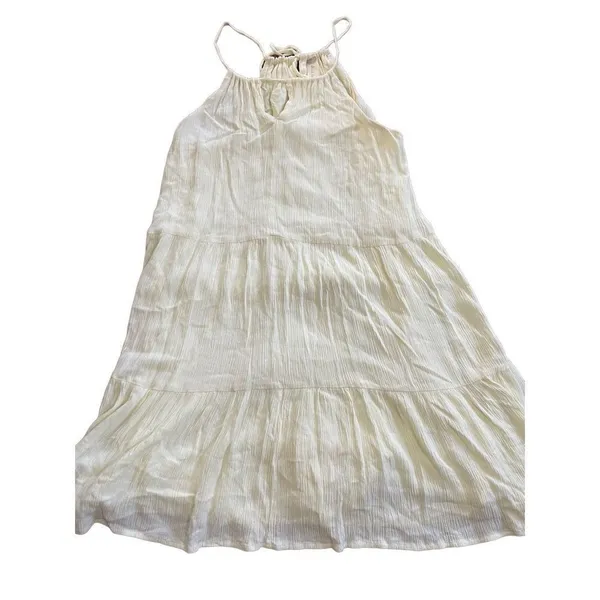 altar’d state‎ pale yellow flare high neck tie dress size M - Image 6