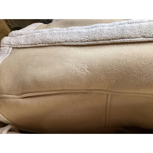 Esprit Sherpa Lined Hooded Jacket Beige Soft Fleece Full‎ Zip Women L - Image 3