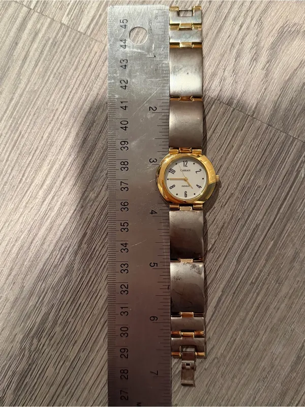 Vintage Carriage by Timex Indiglo Two Tone Watch Silver Gold Women's Extra Links - Image 10