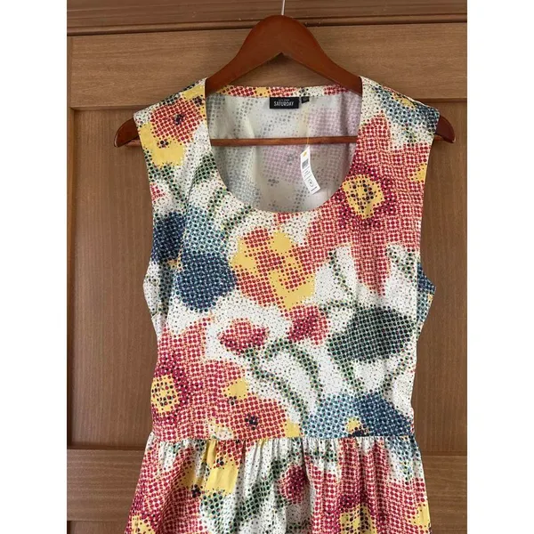 NWT Kate Spade Saturday Photo Floral Open Back A-line Mini Dress Women’s Medium​ - Image 14