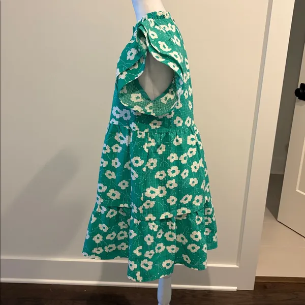 THML Floral Flutter Sleeve Dress Sz M - Image 2