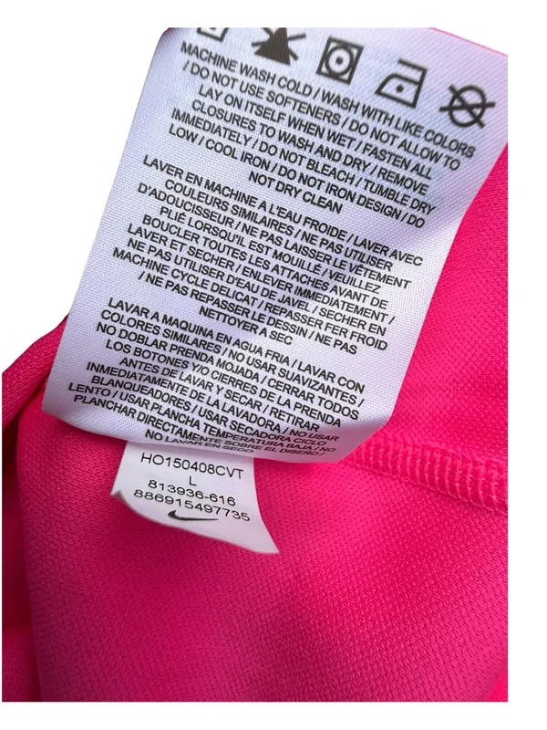Nike Dri-FIT Running Quarter Zip Pullover Pink Women’s Large Athletic Top - Image 9