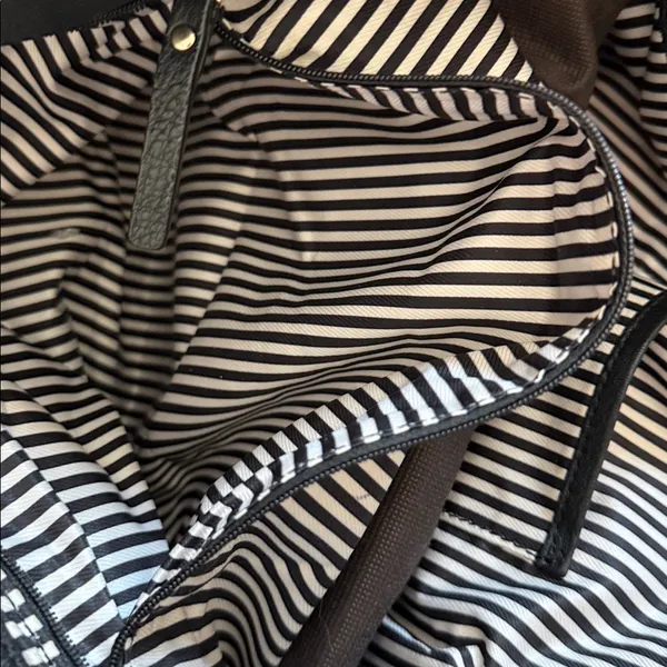 EUC Kate Spade Black Leather Expandable Shoulder Bag - Image 13
