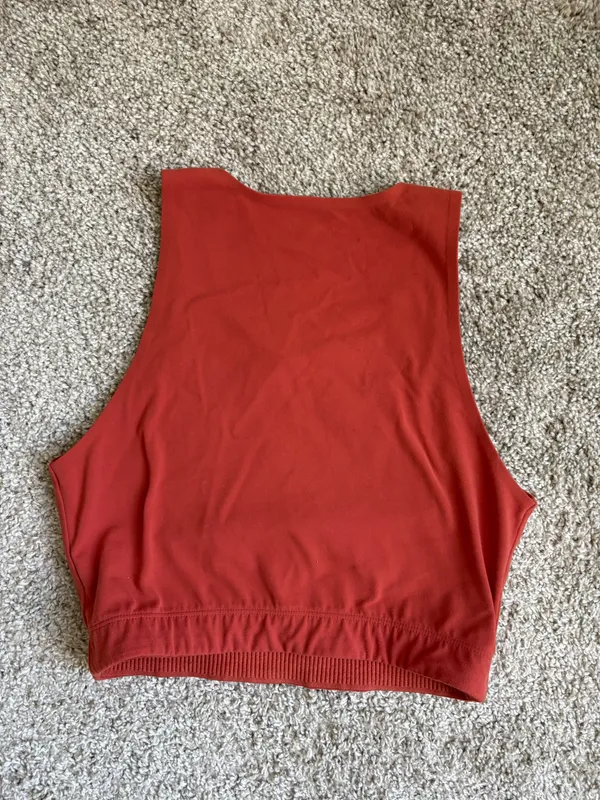 REI Orange High Neck Sports Bra - Image 3