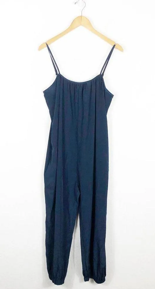 Hatch Blue Oversized Tapered Sleeveless Jumpsuit Small Maternity Lightweight - Image 4