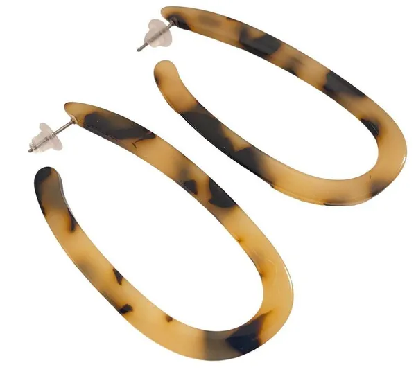 Women's Trendy Fashion Jewelry Accessories Acrylic Statement Bold Hook Earrings - Image 3