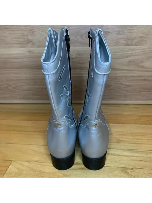 Sandro Moscoloni For Her Metalic Western Booties - Image 4