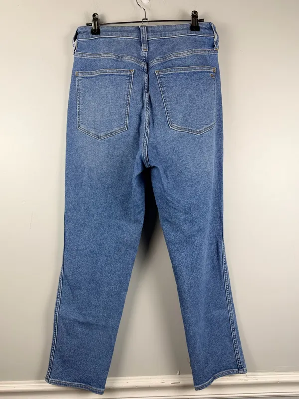 Madewell curvy Stovepipe medium wash denim jeans size 28 - Image 3