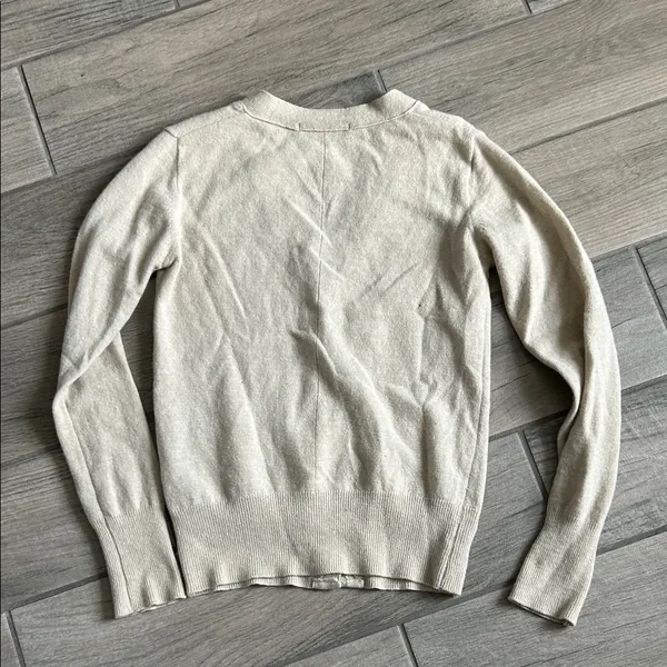 Mary Jane Cream Cardigan Sweater - Image 6