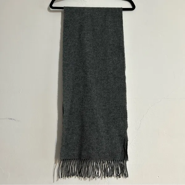 Lauren Ralph Lauren 100% Lambswool Monogram Scarf Quiet Luxury Preppy Classic - Image 8