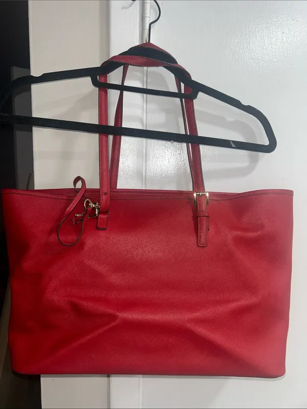 Michael Michael Kors Red large Jet Set leather tote bag - Image 2