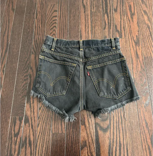 Levi’s Black Denim Shorts - Image 2