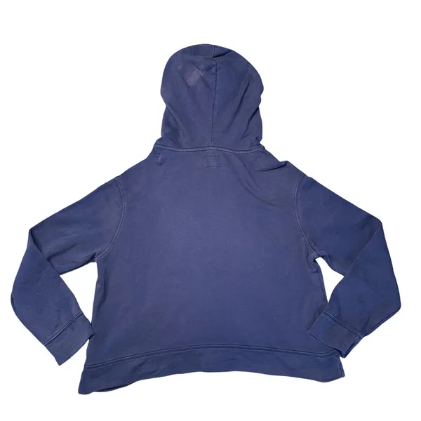 Pact Hoodie Women Large Blue Good‎ Organic Cotton Cropped French Terry Pullover - Image 4