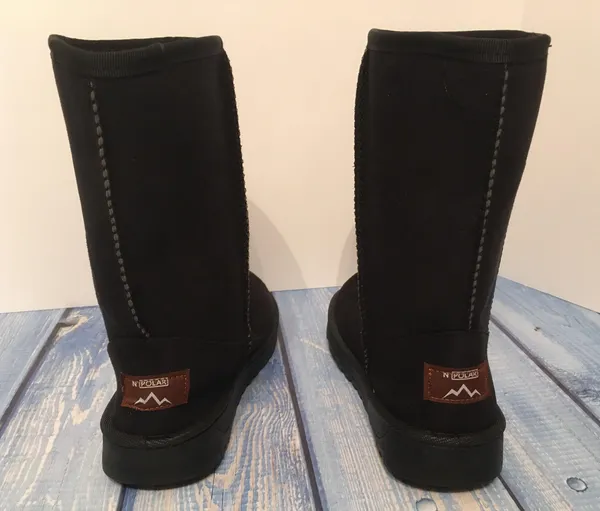 Black Winter Boots, Size 8 - Image 6