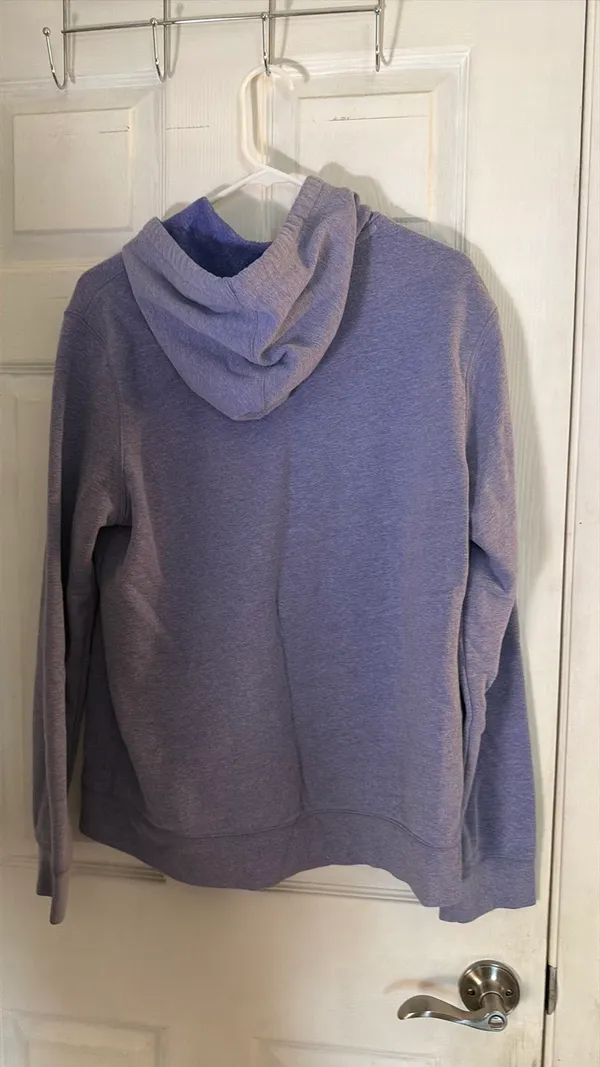 Plain purple hoodie - Image 2