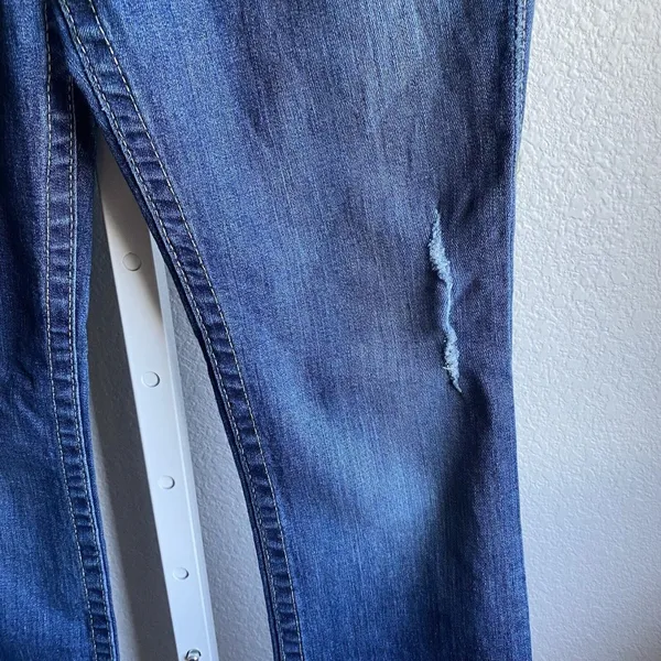True Religion Womens Jeans Blue‎ Tag Size 27 Low Rise Straight Denim - Image 5