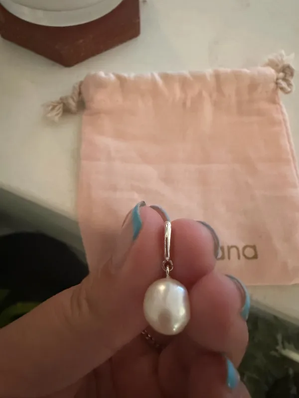 Gorjana Sterling Silver Pearl Parker Charm - Image 2