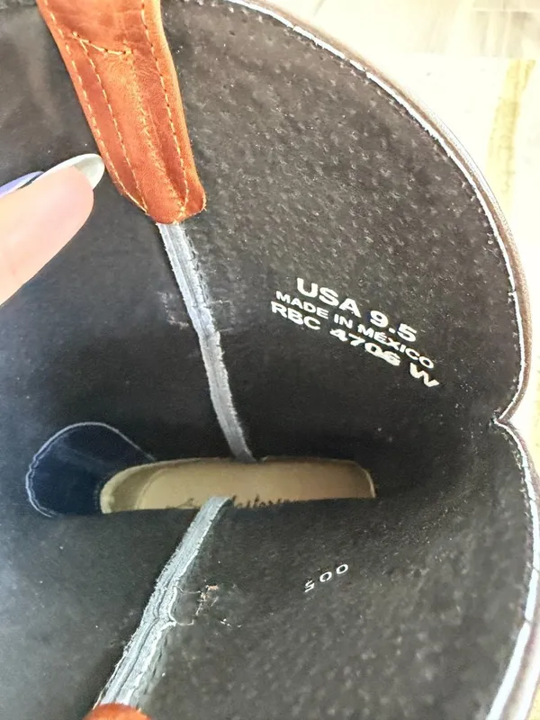 MASTERSON BOOT CO Women’s Navy Brown Leather Cowboy Western Boots Sz 9.5 NEW NWO - Image 2