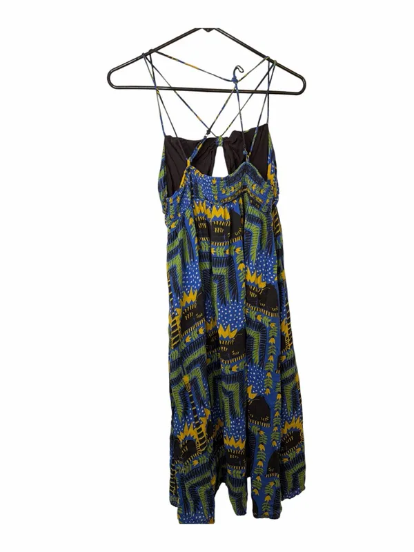 Anthropologie Joao Incerti Blue Strappy Bandeau Sun Dress - Image 2