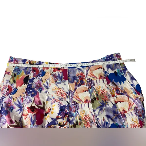 Coldwater Creek Women’s 2XL Floral Pleated Multicolor Cotton Blend Midi Skirt - Image 11