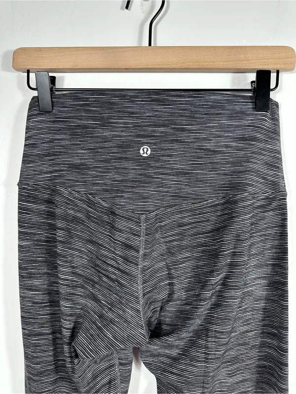 Lululemon Align Pant 25” Wee Are From Space Dark Carbon Ice Grey‎ Size 6 - Image 6
