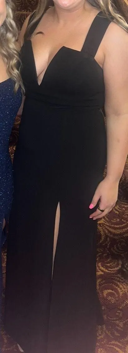 Lulus Daring Elegance Black Sleeveless Mermaid Maxi Dress - Image 2