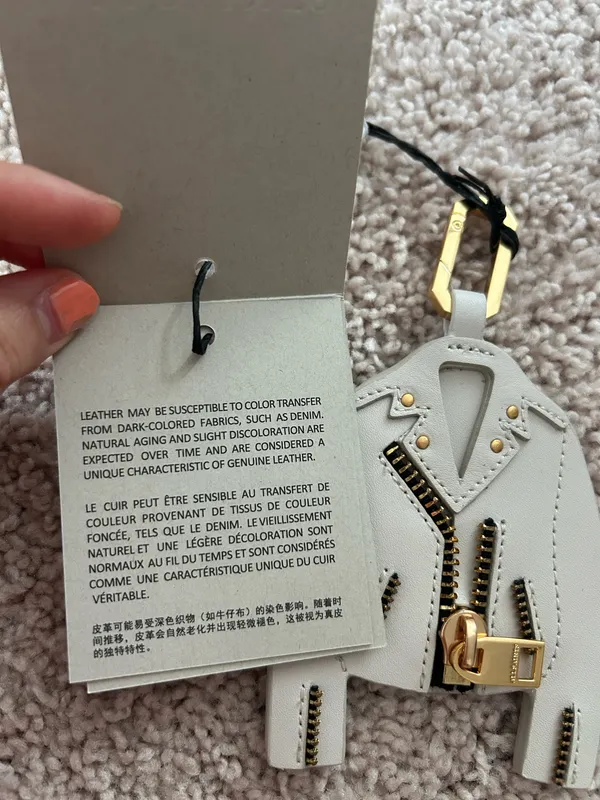 All saints leather jacket Keyring - Image 5