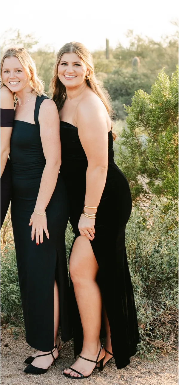 Lulus Velvet strapless maxi dress - Image 6