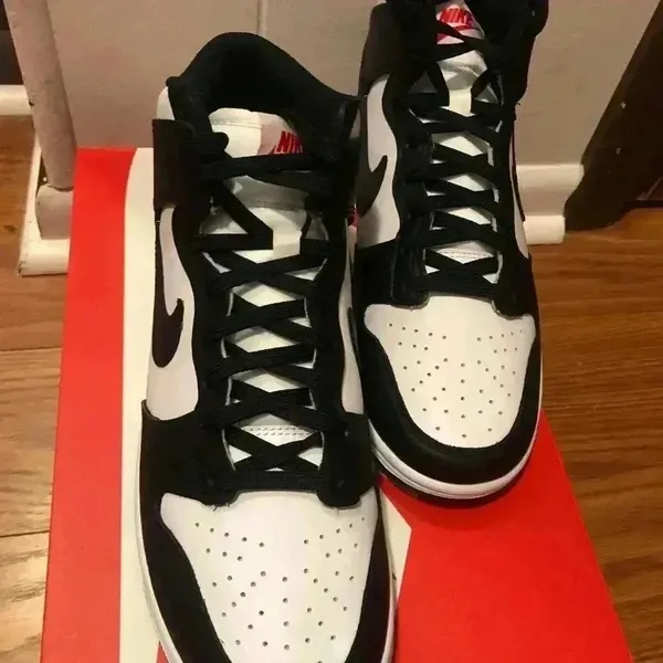 NIB Nike Dunk High Panda Black White Sneaker Shoe Women’s 8 Men’s 6.5 - Image 7