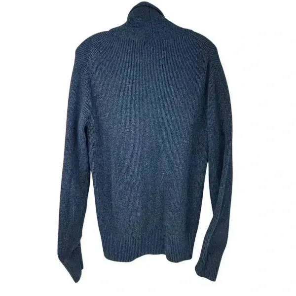American Eagle Men's Shawl Collar Cardigan Sweater Blue‎ Size M - Image 4